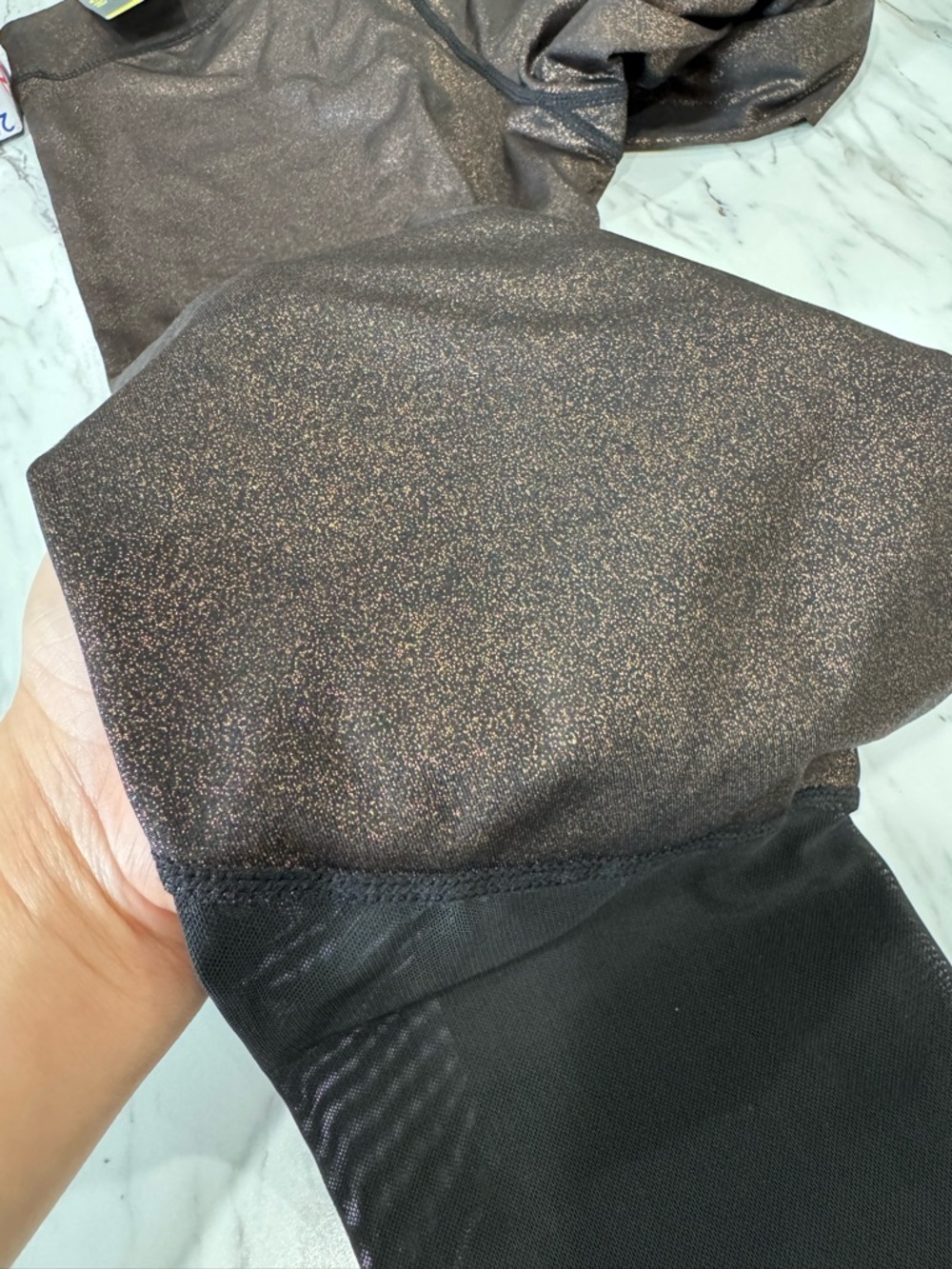 Xersion Performance Legging Mid-rise-fitted Jet Black Glitter Medium-Women's-NWT - Picture 12 of 12